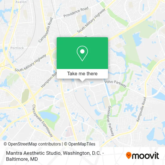 Mantra Aesthetic Studio map
