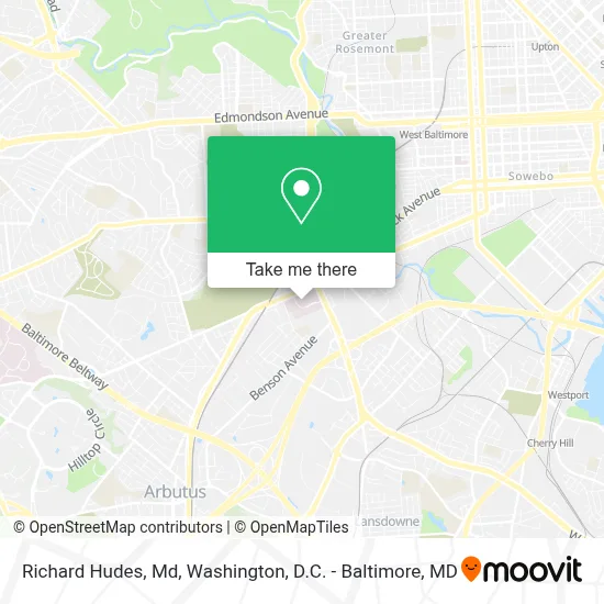 Richard Hudes, Md map