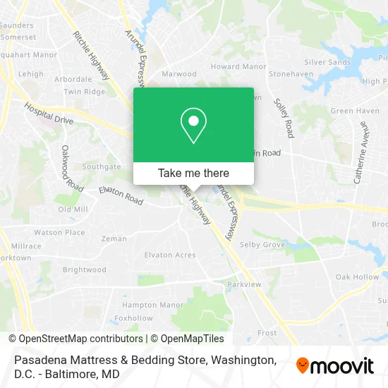 Pasadena Mattress & Bedding Store map