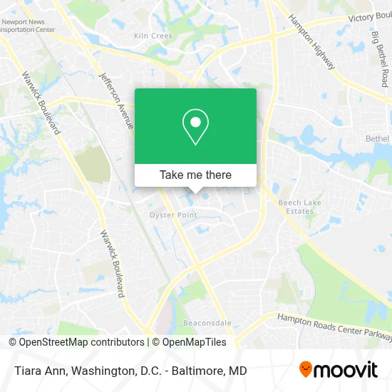 Tiara Ann map