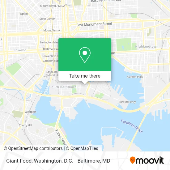 Giant Food map