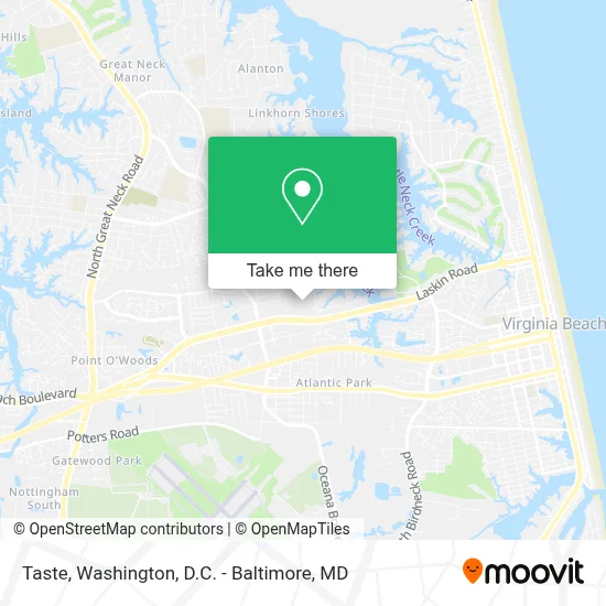 Taste map