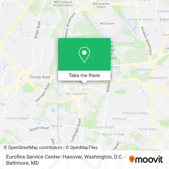 Eurofins Service Center- Hanover map