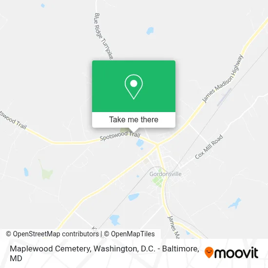 Maplewood Cemetery map