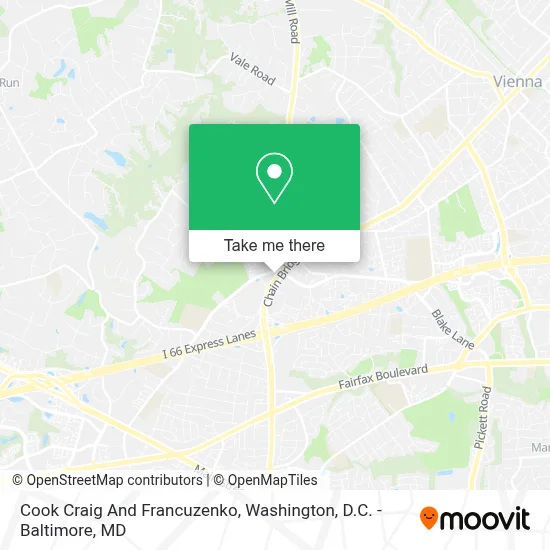 Cook Craig And Francuzenko map