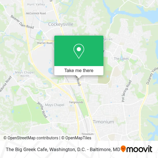 The Big Greek Cafe map