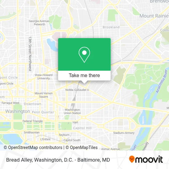 Bread Alley map