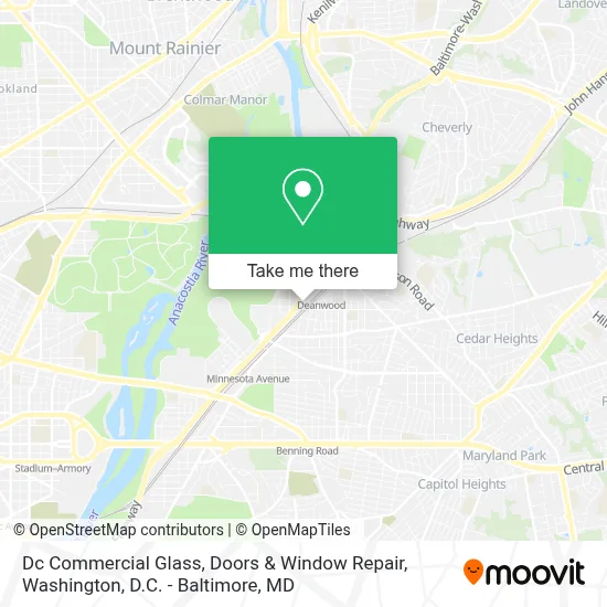 Dc Commercial Glass, Doors & Window Repair map