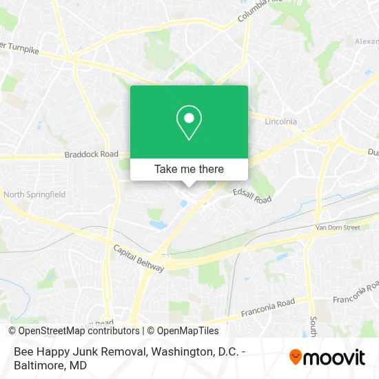 Bee Happy Junk Removal map