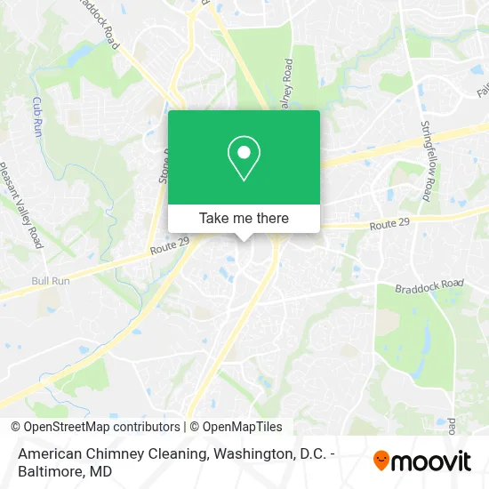 American Chimney Cleaning map