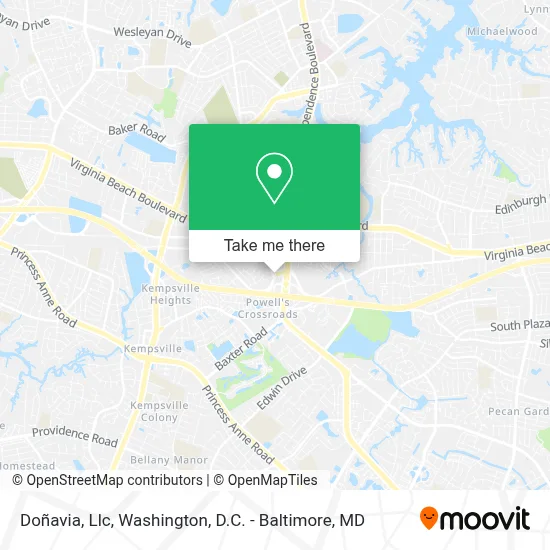 Doñavia, Llc map