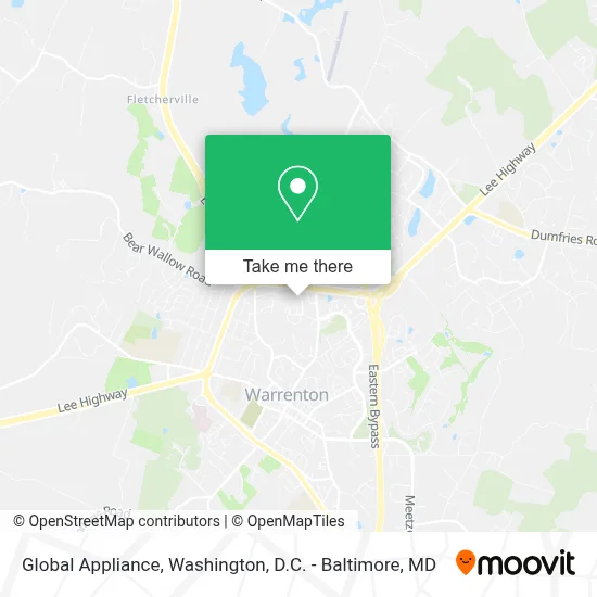 Global Appliance map