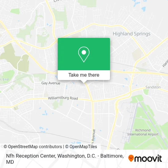 Nfh Reception Center map