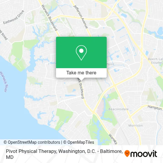 Pivot Physical Therapy map