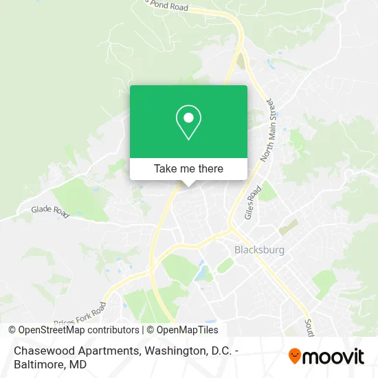 Chasewood Apartments map