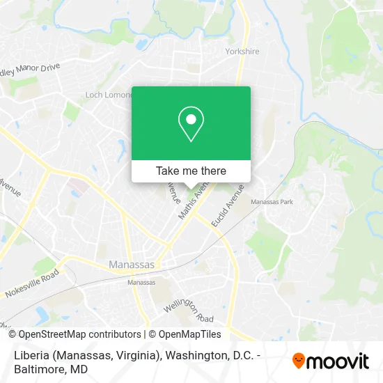 Liberia (Manassas, Virginia) map