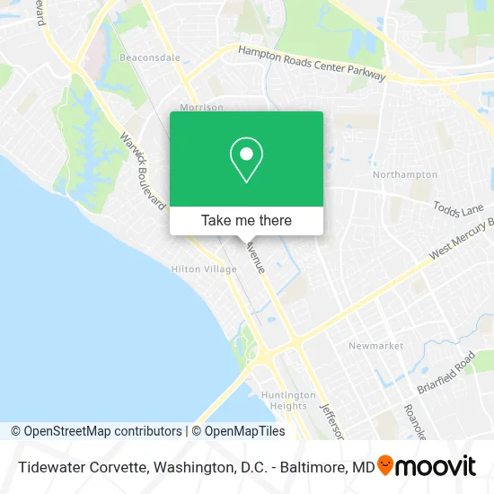 Tidewater Corvette map