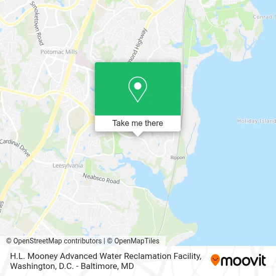H.L. Mooney Advanced Water Reclamation Facility map