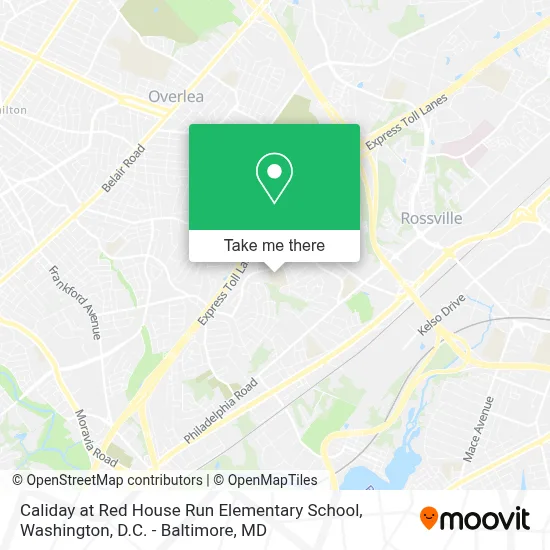 Caliday at Red House Run Elementary School map