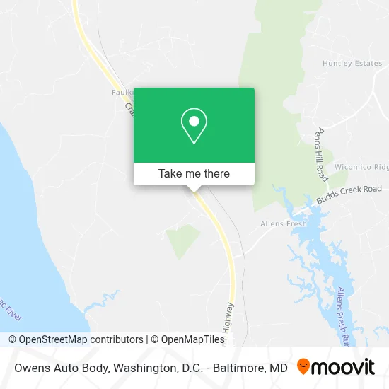 Owens Auto Body map