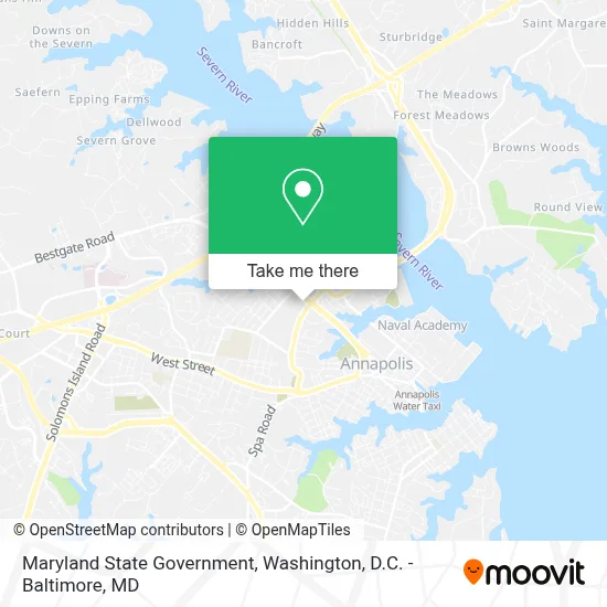 Maryland State Government map