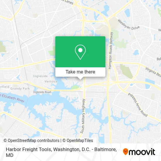 Harbor Freight Tools map