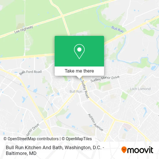 Bull Run Kitchen And Bath map