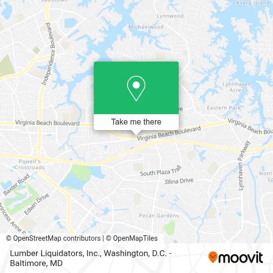 Lumber Liquidators, Inc. map