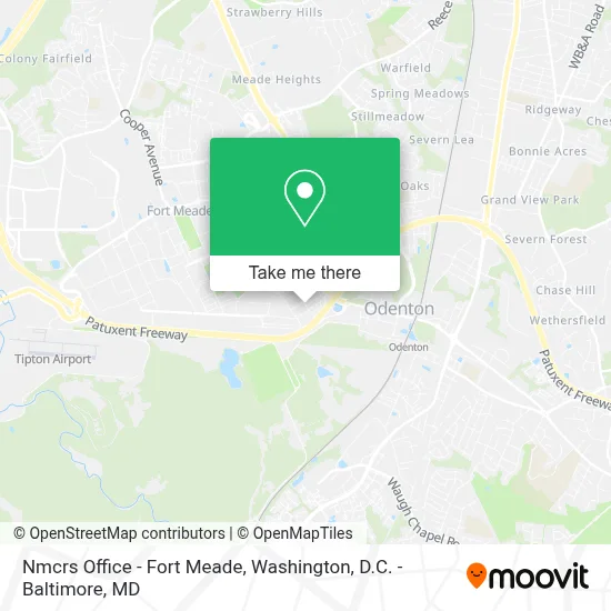 Nmcrs Office - Fort Meade map