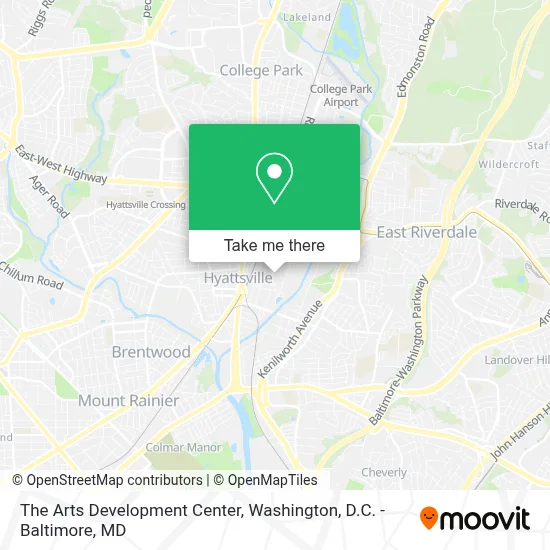 The Arts Development Center map