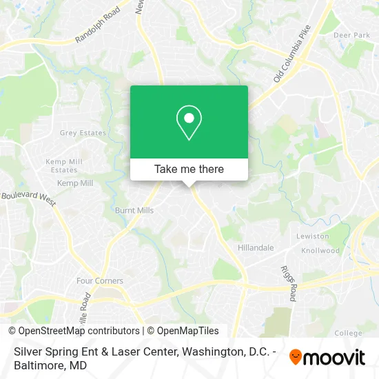 Silver Spring Ent & Laser Center map
