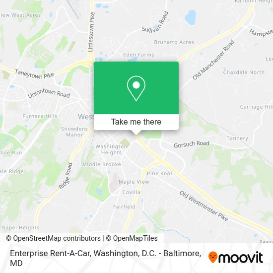Enterprise Rent-A-Car map