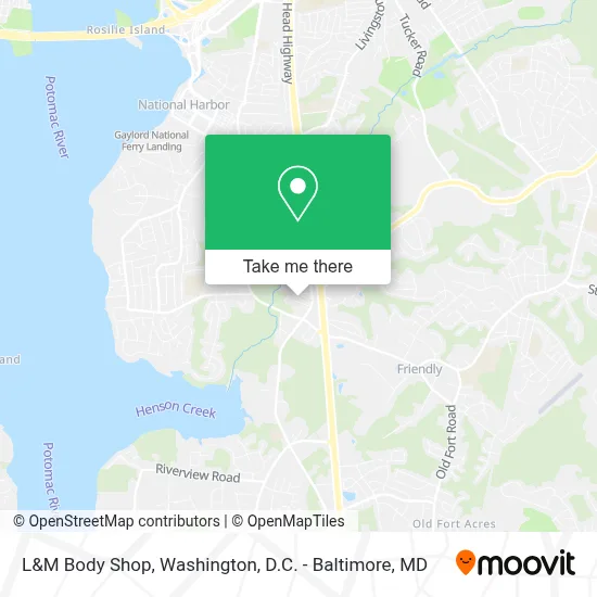 L&M Body Shop map