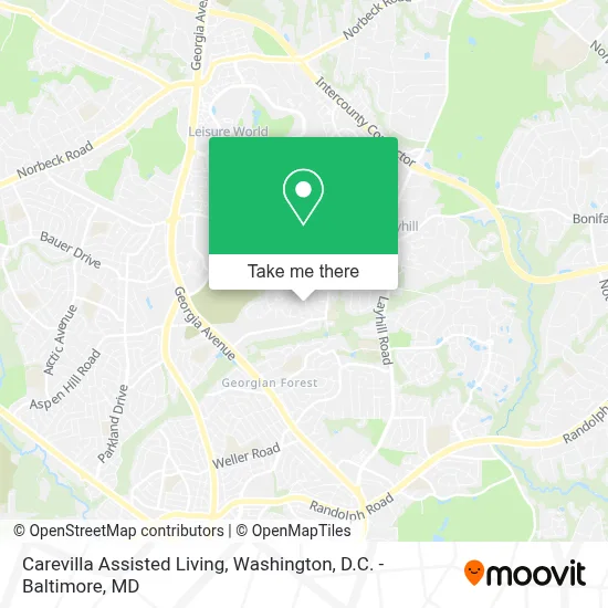 Carevilla Assisted Living map