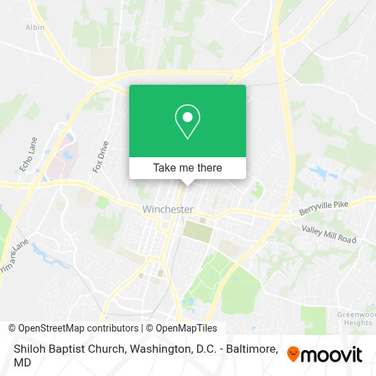 Shiloh Baptist Church map
