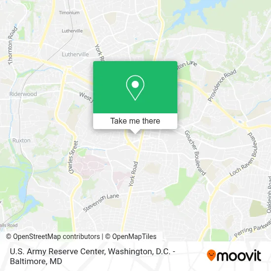 U.S. Army Reserve Center map