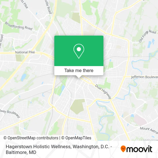 Hagerstown Holistic Wellness map