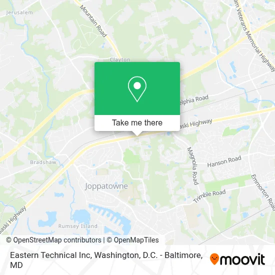 Eastern Technical Inc map