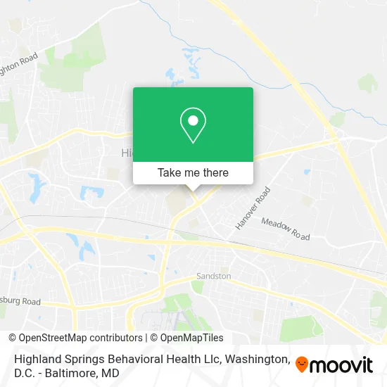 Highland Springs Behavioral Health Llc map