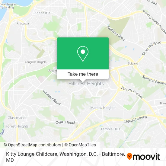 Kitty Lounge Childcare map