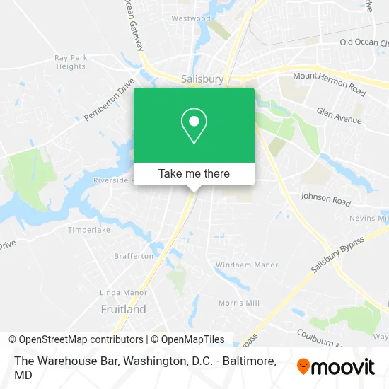 The Warehouse Bar map
