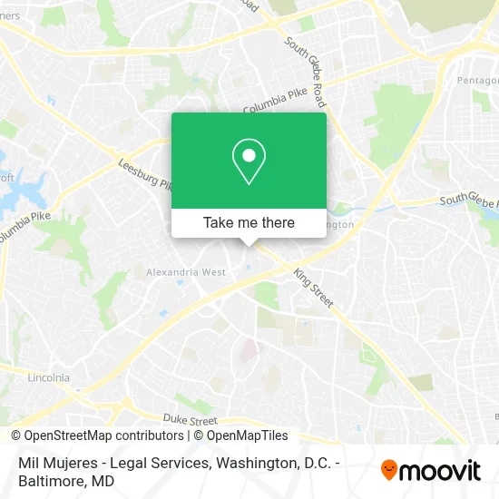Mil Mujeres - Legal Services map