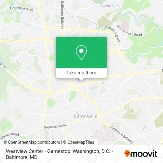 Westview Center - Gamestop map