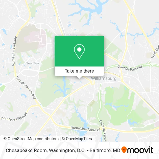 Chesapeake Room map