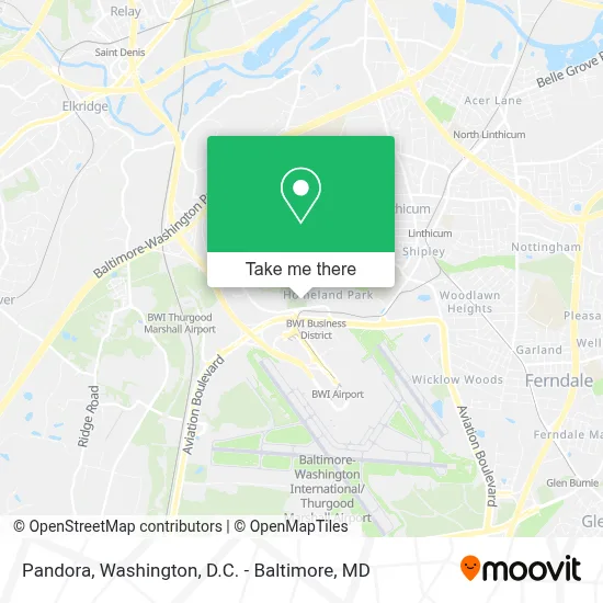 Pandora map