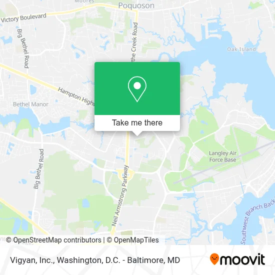 Vigyan, Inc. map