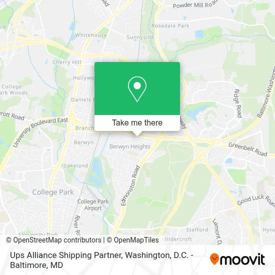 Ups Alliance Shipping Partner map