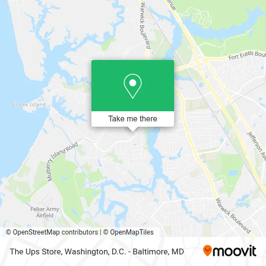 The Ups Store map