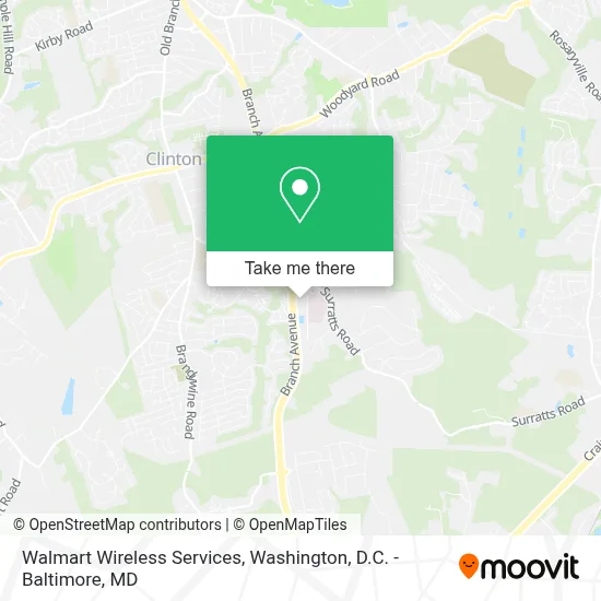 Walmart Wireless Services map