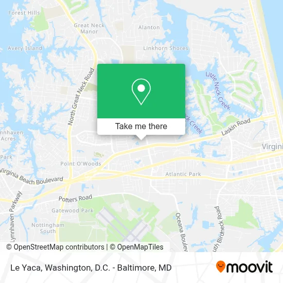 Le Yaca map